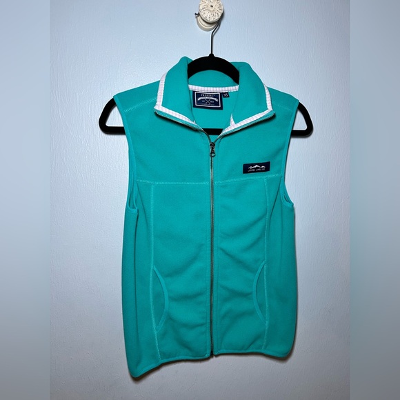 LAUREN JAMES CO. PREPTEC BLAKELY FLEECE TEAL VEST. SIZE XS - Picture 3 of 11